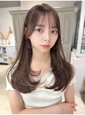 レイヤーカット韓国ヘアハッシュカット