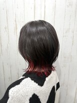 アトラスサロン 札幌大通り(Atras.salon)&nbsp;インナーカラーレッド