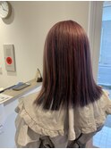 ツートンカラー，パープル，ピンク【草加】