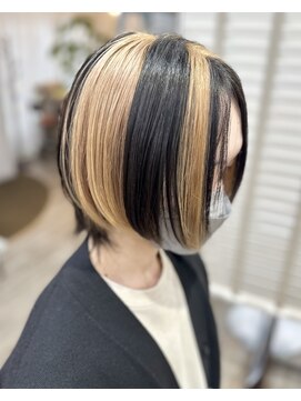 ラウラアンドロー(LAURA&RO) ミルクティーベージュダブルカラーインナーカラーケアブリーチ