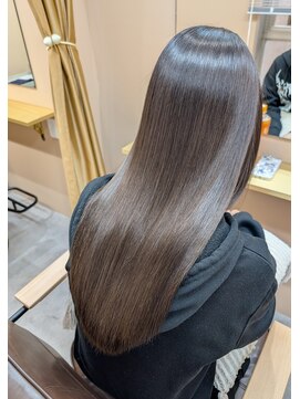 ムード(mood) premium髪質改善/縮毛矯正/ダークアッシュ/グレージュ