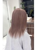 髪質改善ブリーチ/淡いピンクベージュ