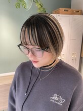 サラジュ 梅田店(SARAJU)&nbsp;sarajuヒラノ　ショートボブ　デザインカラー　アンブレラカラー