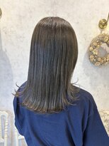 ディーヴァヘアーエズ(DIVA hair Eze) ブリーチなしカラー透明感オリーブグレージュ20代30代