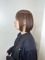 シア 北千住店(SHEER)&nbsp;【艶髪】透明感ベージュ×切りっぱなしボブ/SHEER北千住店