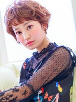 ガレットウメダ(GALETTE UMEDA) チェリーレッド斜めバンモード★ジェンダーレス甘辛ショートボブ