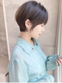 ショートボブ髪型【30代40代50代】ストレートパーマ116