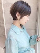 ショートボブ髪型【30代40代50代】ストレートパーマ116