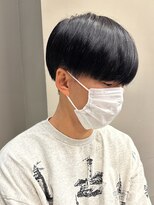 エルマーク(L-MARK) 黒髪マッシュナチュラルマッシュメンズヘア韓国ツーブロック