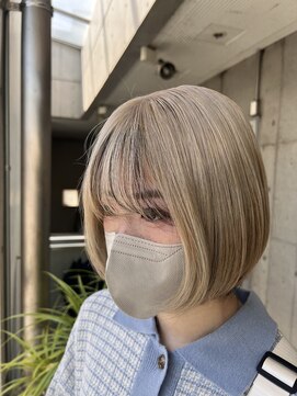 ガルボヘアー 名古屋栄店(garbo hair) #ホワイトベージュ#ミルクティーベージュ#ハイトーン#10代#20代