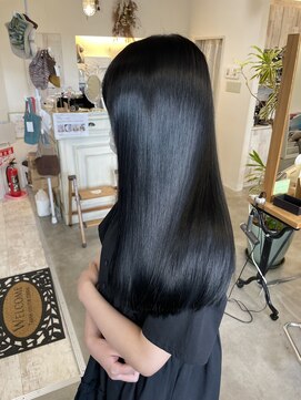 シツ(situ) ☆ブルーブラック+質感改善トリートメント☆