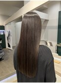 髪質改善カラー☆マットブラウン