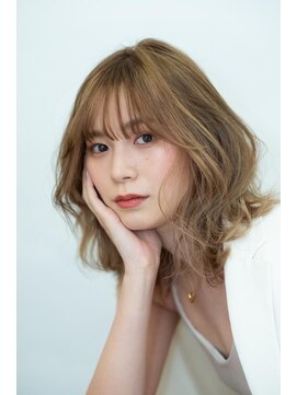 エアー 横浜(AIR) 【湯田】ライトベージュ×エアリーミディアム