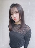 ベース型さんに人気の前髪あり小顔大人レイヤー