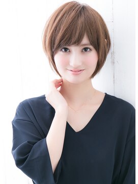 セイドット フクオカ(Say.FUKUOKA) Say.岩井 ひし形ショート×ベージュブラウン×簡単スタイリング