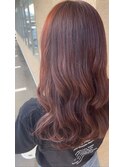 【艶髪】ツヤ感たっぷりボルドーカラー