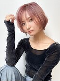 前髪カタログアンブレラカラーこなれミディウェーブパーマ大宮
