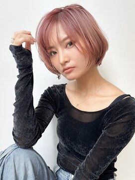 ロンドエニカ 大宮(Lond enika) 前髪カタログアンブレラカラーこなれミディウェーブパーマ大宮