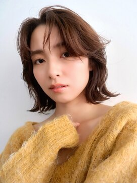 シア 表参道(SHEA.) [小林聖悟]くびれボブ×前髪毛流れパーマ