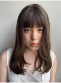 レイヤーセミロングandアッシュ