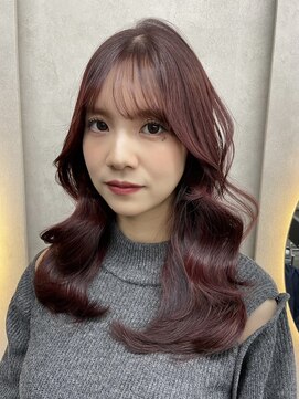 ルノン フィージュ(LUNON fieju) ショコラピンク/波巻き/秋冬カラー