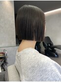 縮毛矯正×切りっぱなしボブ×タッセルボブ