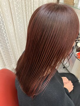 ロマンヤカタ ファース(ROMAN YAKATA fars) 髪質改善 イルミナカラー チェリーブラウン@田代5/18