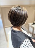 白髪ぼかしハイライト
