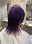 ヘアマニキュアで作るバイオレット