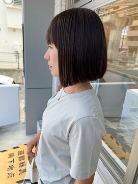 アスラン(ASLAN) 【aslan】丸くないボブ/外ハネボブ/暗髪ボブ