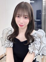 フォンズ(FONS)&nbsp;品よく可愛い韓国くびれミディアム＊シースルーぱっつん前髪