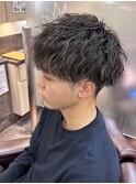 ツイストスパイラル/メンズパーマ/ビジネス/波巻き/20代爽やか
