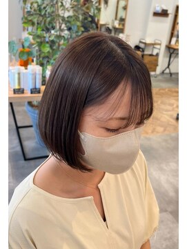 カノエ 博多ミスト店(canoe) 前下がりボブ