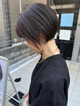 マルフェ 天王寺(marfe) 【marfe】大人ショート_前下がりショート_ショートボブ