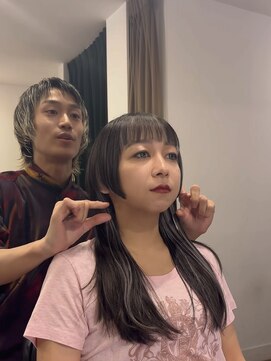 ヘアーサロンテン モトアザブ(hair salon Ten motoazabu) 黒髪カタログ/小顔に見せるヘア/シルバーベージュ/麻布十番
