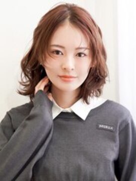 ドーチェ 池田店(DOCHE) ゆるふわくびれボブ×マロンブラウン×センターパート