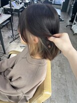 アジールヘア 所沢プロペ通り店(agir hair) ミルクティーブリーチダブルカラーイメチェン似合わせカット所沢