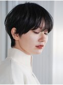 黒髪　ショートヘア　似合わせカット　
