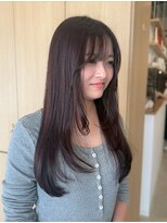 リエットヘアー 西尾市杢左店(Lie-et. hair)&nbsp;艶感たっぷりのラベンダーブラウンカラー｜西尾市 美容室