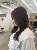 サンノット(SUN KNOT) 顔まわりレイヤー/セミロング/ダークカラー/とうめいかん