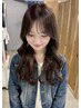 《韓国風/レイヤー》巻き方も教えます♪透明感カラー+カット+トリートメント