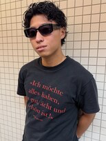 サンアタゴノット(san.atagonot) サイドパートパーマ
