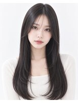 アース 都城川東店(HAIR & MAKE EARTH)&nbsp;髪質改善プレミアムストレート×艶感黒髪ロング
