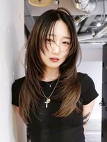 アルバム 新宿(ALBUM SHINJUKU)&nbsp;セミロングレイヤーブラウン_ba593521