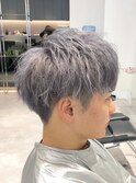 ハイトーン刈り上げマッシュ