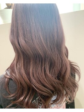 ルー(loup) 透明感カラー/ブリーチ/ピンクベージュ/ラベンダー/天神/大名