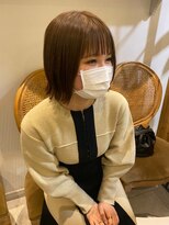 リィベ(Liibe)&nbsp;guest snap 外ハネボブ×コクベージュ