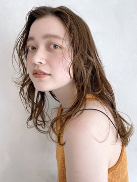 アイティーバイアルバム 八王子店(IT by ALBUM) ミディアムレイヤー_くびれヘアビタミンカラー_58503