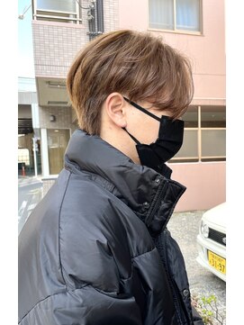 ハグ 横浜(HUG) 韓国風センターパート　ミルクティーブラウン