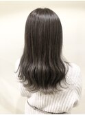 【熊谷】アッシュベージュ×ツヤ感トリートメント
